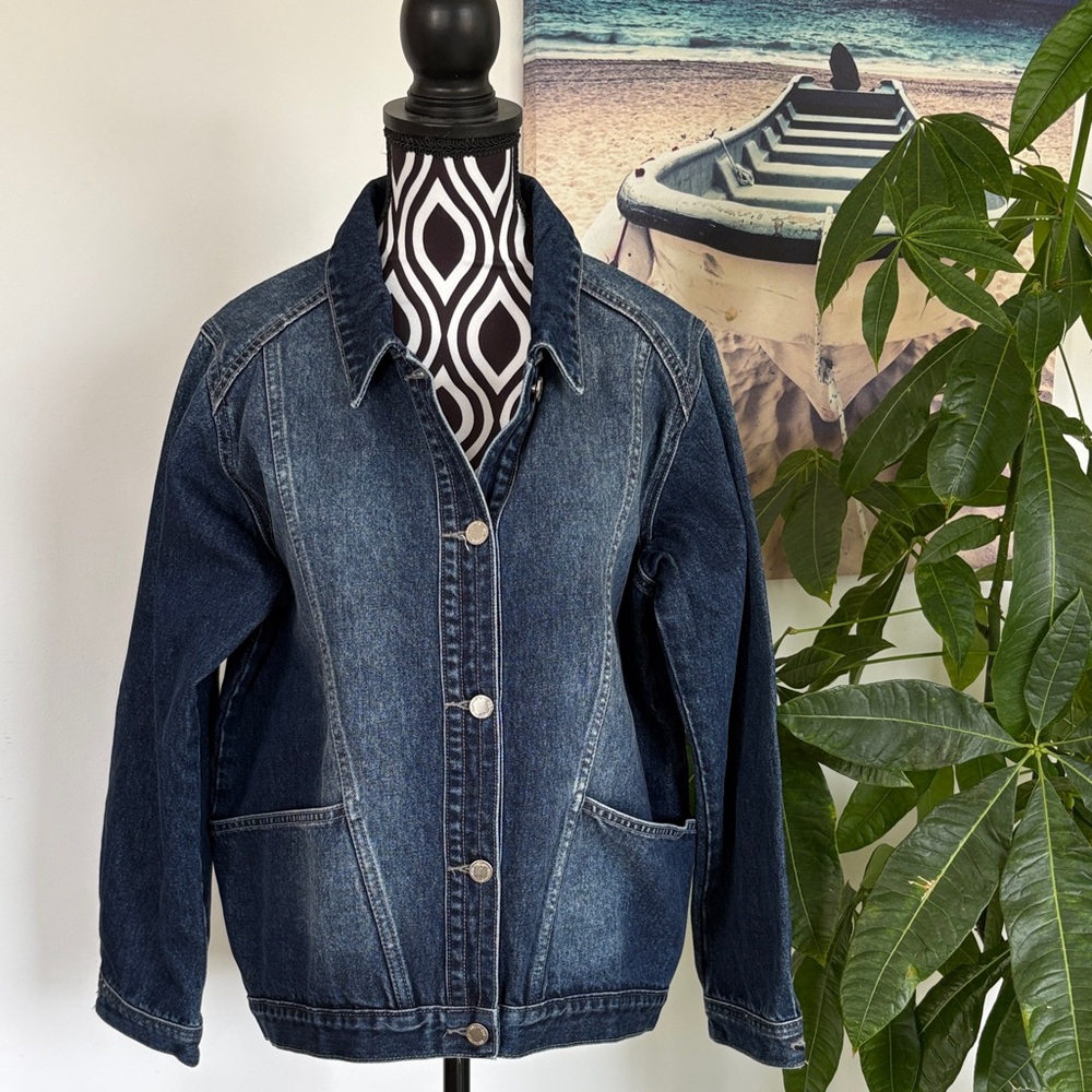 NWT French dressing, European brand Wash Denim Jacket - Casual Jean Coat